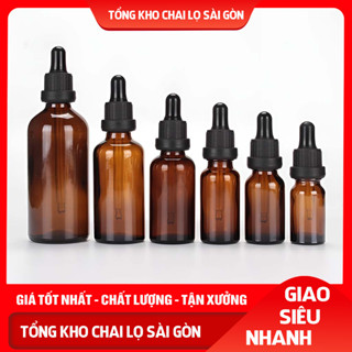 Lọ Chiết Serum Bóp Giọt Khoen Đen To 50ML/100ML