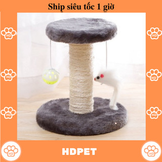Trụ đồ chơi nhỏ cho mèo cào móng trụ cào 1 tầng cho mèo