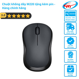 [Tặng kèm Pin] Chuột không dây M220 - Chuột Silent không tiếng ồn - Hàng chính hãng