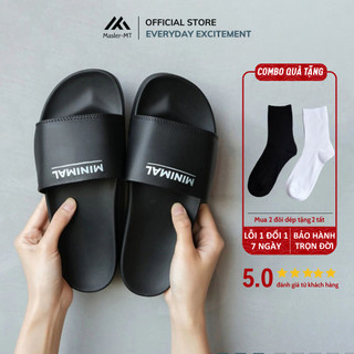 Dép da nam quai ngang M Masler-MT Minimal với thiết kế đế chống trơn trượt và quai êm chân MIN1