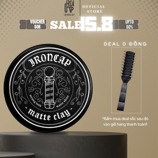 Sáp vuốt tóc IronCap Matte Clay - Wax tạo kiểu tóc nam