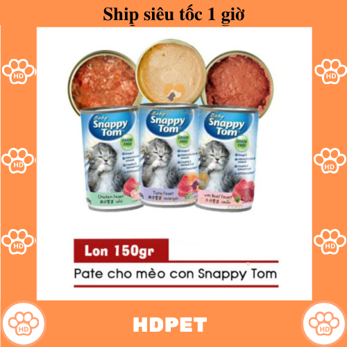 Pate cho mèo con Snappy Tom 150g