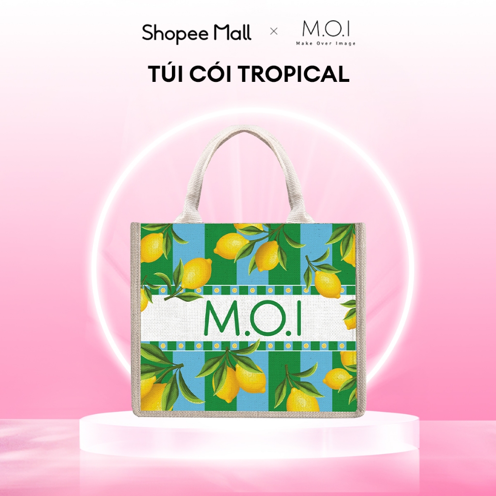 [QUÀ TẶNG KHÔNG BÁN] Túi cói Tropical by MOI