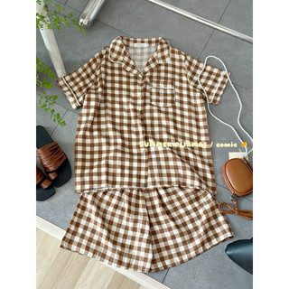 𝐂𝐨𝐦𝐢𝐜 /Đồ bộ nữ 𝐩𝐢𝐣𝐚𝐦𝐚 𝐭𝐨̛ đ𝐮̃𝐢 tay cộc quần cộc mặc nhà