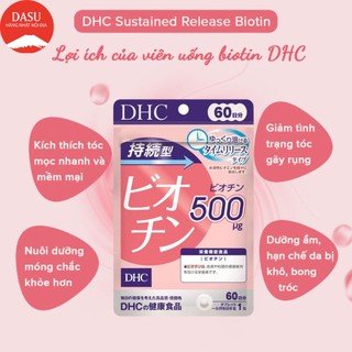 Viên uống Biotin 60 viên 60 ngày Nhật Bản  ngăn rụng tóc, mọc tóc