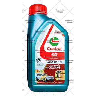 Dầu nhớt cao cấp cho xe số Castrol Vistra 20w50 800ml ( 0.8L) - Shopnhottot
