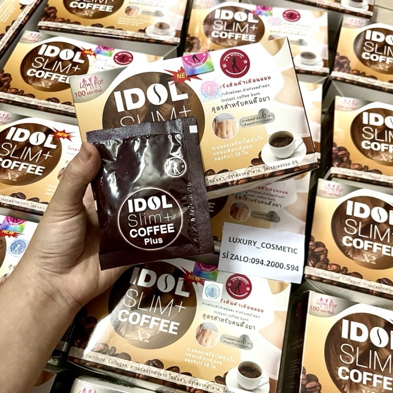 GIẢM CÂN MẠNH IDOL SLIM + COFFEE dạng gói hàng xuất xịn