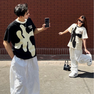 Áo phông unisex HEAVEN HAZZY H vải thun cotton 2 chiều định lượng 250gsm