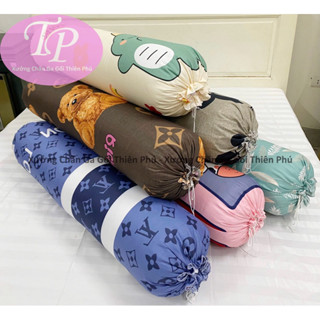 Gối Ôm Người Lớn Bông Hạt Cao Cấp ( Vỏ + Ruột ) Cotton Poly Nhiều Màu Sắc