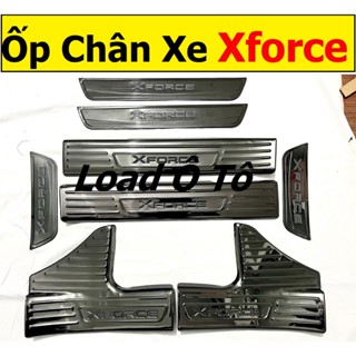 Ốp Bậc Cửa, Nẹp Bước Chân Titan Xe Mitsubishi Xforce 2024 Form Mới, Bộ 08 Chi Tiết, Sẵn Keo Dán 3M