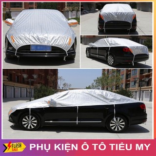 Bạt Phủ Nửa Xe Ô Tô Che Cả Nắp Capo - Chống Nóng, Chống Xước, Chống Mưa, Cho Các Dòng Xe 4-7 Chỗ