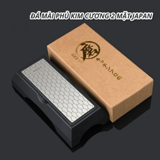 Đá mài dao hai mặt phủ kim cương Nhật Bản, mài dao phủ kim cương đa năng, mài nhanh dao nhà bếp lớn nhỏ, kéo, dụng cụ nh