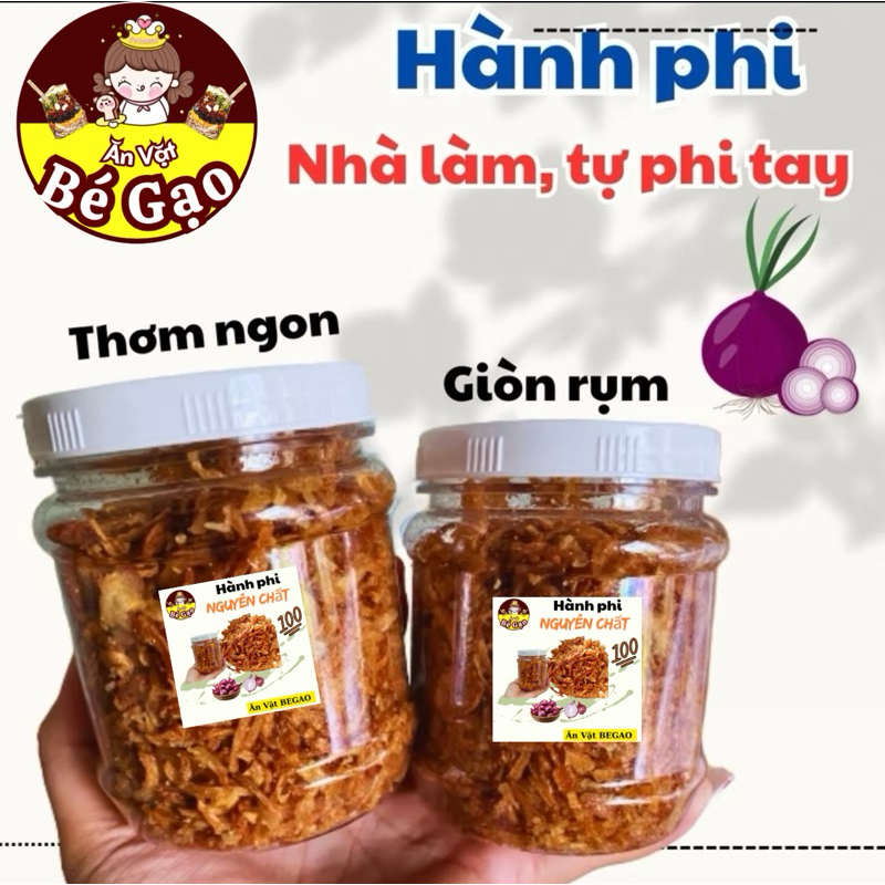 [HỦ 100GR] Hành Phi Nguyên Chất 100%