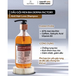 Dầu gội men bia chống rụng tóc DERMA FACTORY ANTI HAIR LOSS SHAMPOO