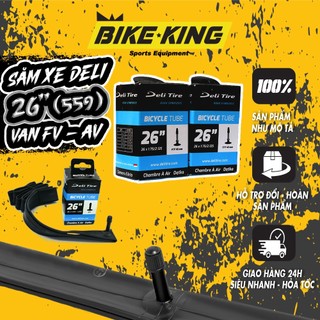 Săm / Ruột 26" Deli Đa Năng Cho Các Dòng Xe Đạp Thể Thao - Đủ 2 Loại Van AV & FV RUX
