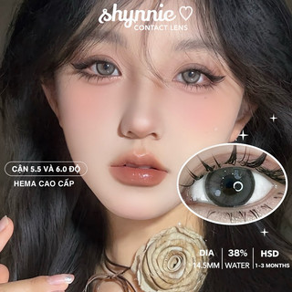 ❌ (CẬN 5.5 VÀ 6.0 ĐỘ) Lens mắt màu GRAY (kính áp tròng) ton DOUYIN hợp makeup tây -  SHYNNIE LENS (Lens Huế) 🐰A