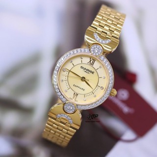 Đồng hồ nữ sunrise   dây inox .ĐÚC ĐẶC XỊN 904L.cao cấp xịn size34mm chống nước. chống xước tuyệt đốie