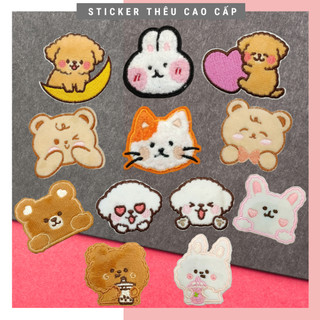 Sticker ủi áo Cao cấp, sticker vải dùng làm miếng vá áo, phụ kiện trang trí quần áo, balo, giày, nón
