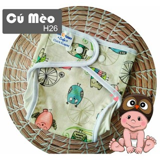 [1 QUẦN + 2 LÓT] Tã vải/ Bỉm vải babunature chống hăm, chống tràn size M, L