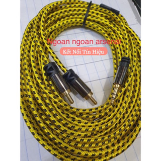  Dây âm thanh 3,5 ra 2 AV rca 1m đến 10m  dây 3.5 ra 2 hoa sen . Dây Âm Thanh 3.5mm 2 rca. Dây Audio 3.5mm ra 2 đầu RCA 