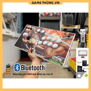   Bluetooth  Bàn Game Thùng Cao Cấp | Hỗ Trợ PS3 - PS4 - IPHONE - ANDROID - PC LAPTOP  PIN SẠC 18650  Không Có Sẵn Game 
