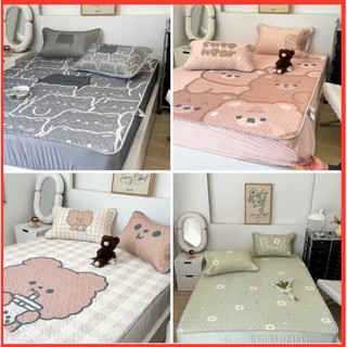 Chiếu điều hoà cao su 5D mềm mát - tặng 2 vỏ gối