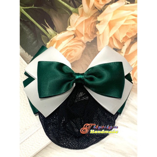 Kẹp búi lưới handmade màu xanh đậm K29-M10