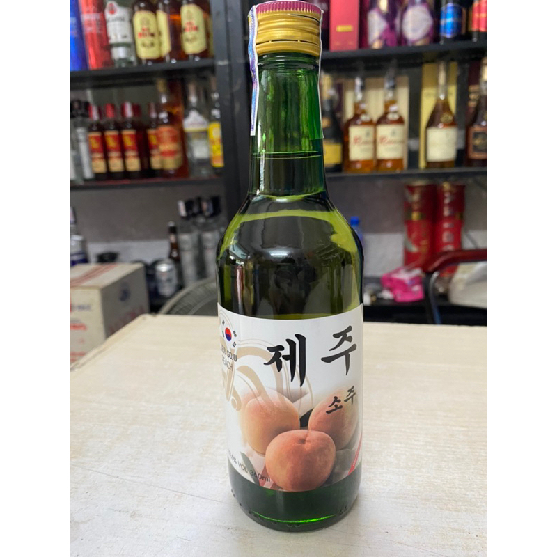Soju Hàn Quốc JEJU Peach 13.5% 360ml-Vị Đào