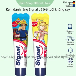 Kem Đánh Răng Signal cho Bé 0-6 Tuối Không Cay, Nuốt Được HÀNG ĐỨC, Chăm Sóc Răng Bé tuýp 50 ml