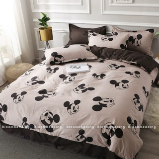 POLY | Set Chăn Ga Gối Cotton Poly 4 món - Chuột Mickey