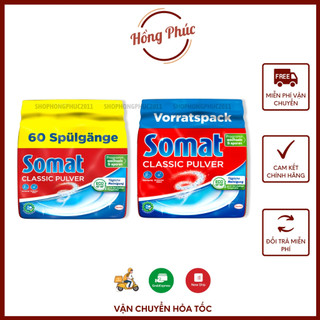 Bột rửa chén Somat 1.2kg - bột dùng cho máy rửa chén bát tẩy sạch thức ăn dầu mỡ, diệt vi khuẩn