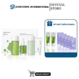 Set 4 món mini the real noni starter kit - toner, serum, lotion, kem dưỡng celimax