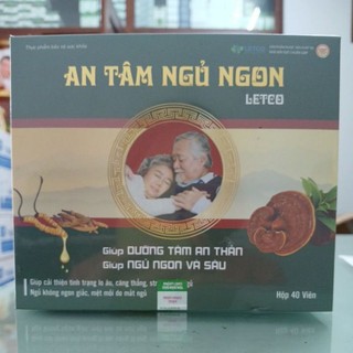 An tâm ngủ ngon Letco hộp 30 viên hỗ trợ dưỡng tâm, an thần, ngủ ngon sâu giấc
