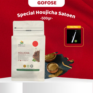 Bột Trà Houjicha Special Satoen-trà xanh Sencha rang 500gr