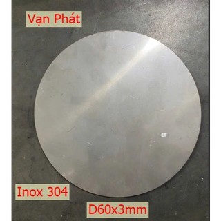 Bản mã tròn mặt Bích inox phi 60mm chiều dày 3mm