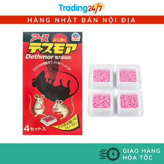 [Hỏa tốc HCM] Thuốc diệt chuột Dethmor dạng viên hộp 4 vỉ - Nội địa Nhật Bản