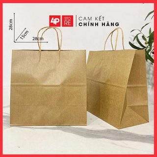 01 TÚI KRAFT NÂU 28x28x15CM [ NGANGxCAOxHÔNG ] - HỎA TỐC
