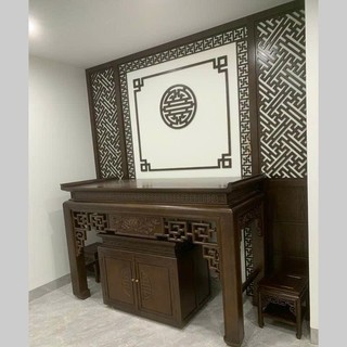 vách bàn thờ gỗ công nghiệp