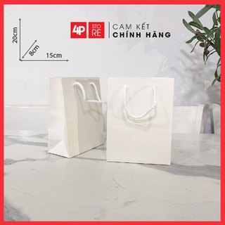 10 TÚI 15X20X8CM  KRAFT TRẮNG [ NGANGxCAOxHÔNG ] - HỎA TỐC