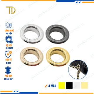 Khoen ore mắt cáo, Khoen mắt cáo ore, Vòng khoen túi xách 13mm công nghệ mạ điện độ bền 5-8 năm