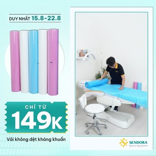 [Cuộn 50 MIẾNG] Vải không dệt trải giường phun xăm Spa Seny, chống thấm nước nha khoa, y tế có loại kháng khuẩn 80x180cm