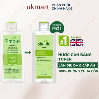 Nước Hoa Hồng Simple Smoothing Facial Toner 200ml