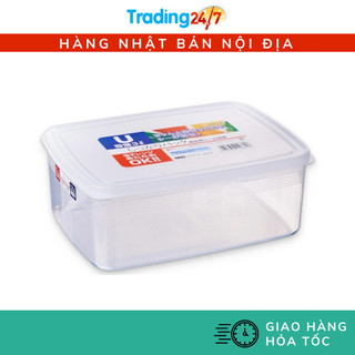 [Hỏa tốc HCM] Hộp đựng thực phẩm cỡ lớn 3L Nakaya nắp kín nhựa cao cấp chịu nhiệt Nội Địa Nhật Bản