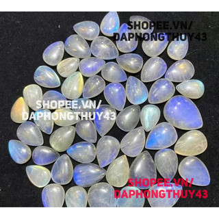 mặt dây moonstone mặt trăng trong 8a vip ánh xanh mạnh trong