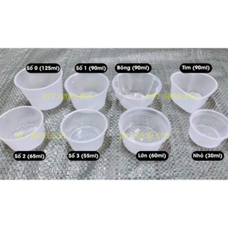 Set 50 Hũ bánh flan các loại đầy đủ size cao cấp ,bánh lăn caremen vĩnh trường số 0, 1, 2, 3, Tim, Bông.