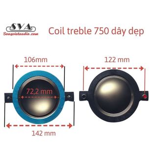 Coil treble 750, côn trép 750 dây đồng, treble pa, dây dẹp hàng nhập