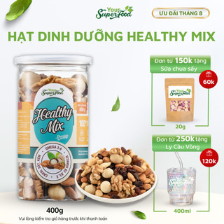 Hạt Dinh Dưỡng Mix Your Superfood Healthy Mix Nuts 5 Loại Hạt Không Yến Mạch - Hạt Mix Dinh Dưỡng, Ăn Vặt Cho Mẹ Bầu