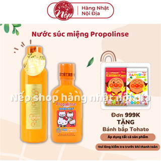 Nước súc miệng Propolinse chai 600ml người lớn trẻ em chai 400ml màu cam - Nếp Shop
