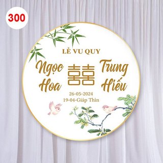 MS 300 - Bảng Gia Tiên, Backdrop trang trí đám cưới