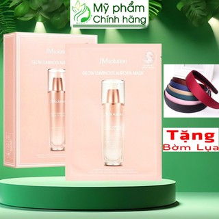 Mặt Nạ JMSOLUTION Glow Aurora [HỘP 10 MIẾNG TẶNG BỜM LỤA] Dưỡng Trắng Da JM Solution Glow Luminous Aurora Mask